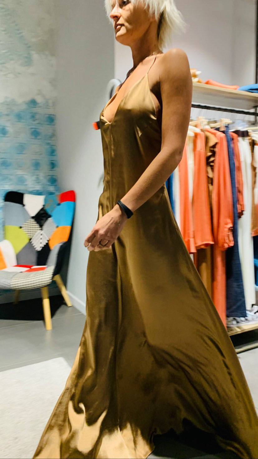 Abito lungo bronzo - Merci