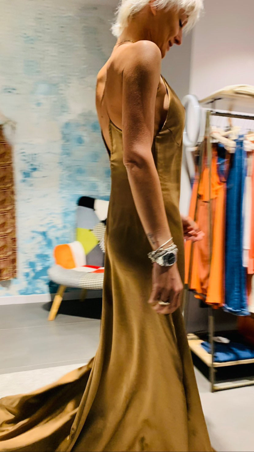 Abito lungo bronzo - Merci