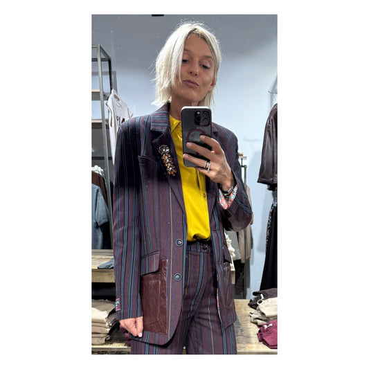 Blazer applicazioni ecopelle - Meme Road