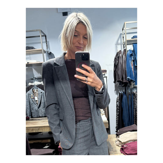 Blazer gessato - tensione in