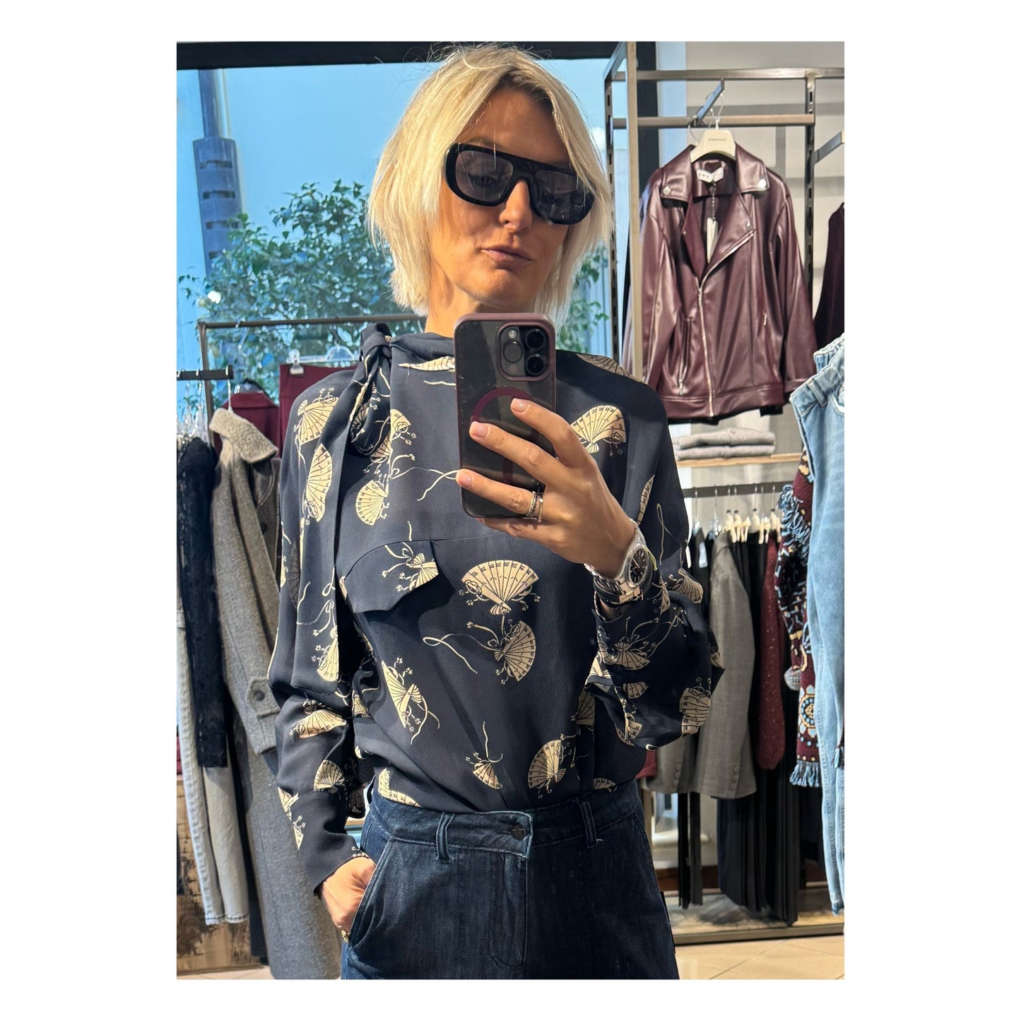 Blusa  fiocco blu - Souvenir