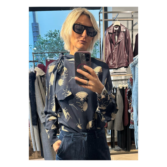 Blusa  fiocco blu - Souvenir