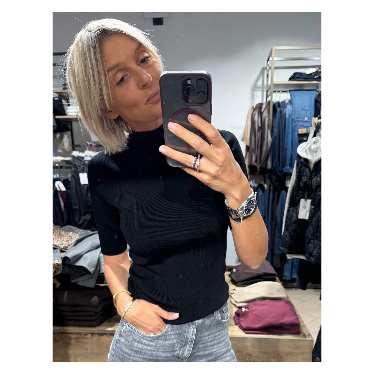 Maglioncino lana merino collo rialzato - Have One