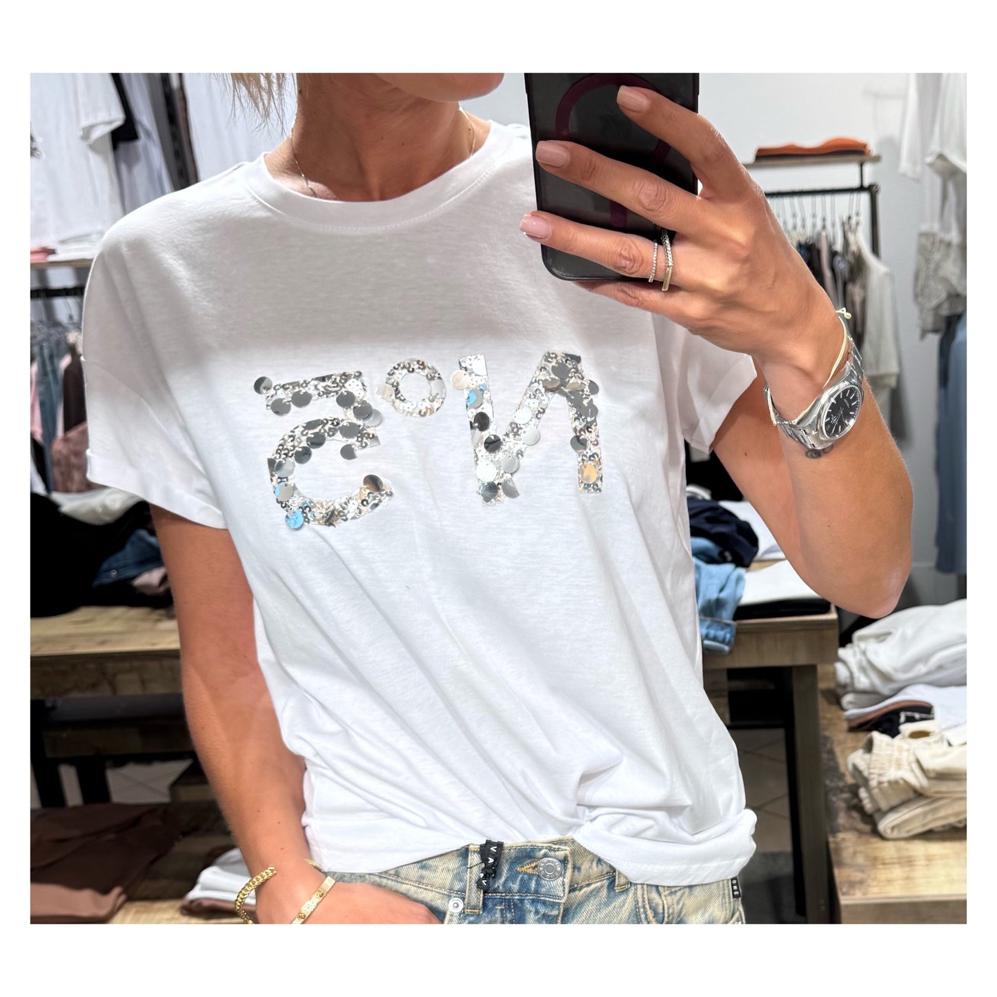 T-shirt N5 paillettes - Tensione In