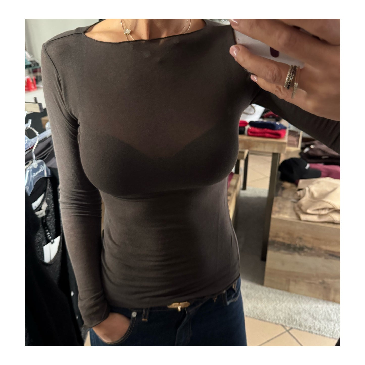 Magliettina sottile misto cachemire -Souvenir