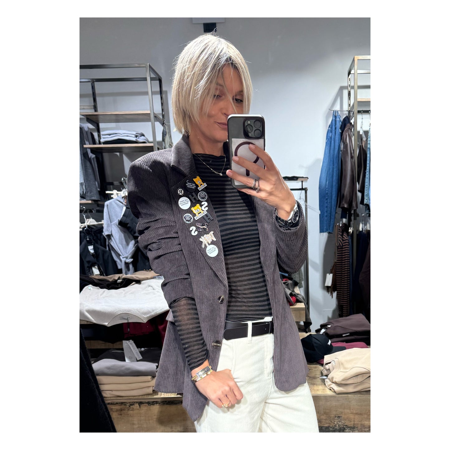 Blazer velluto mille righe  - Tensione In