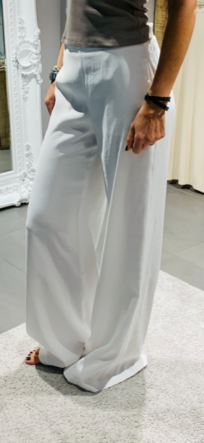Pantalone bianco palazzo -Merci.