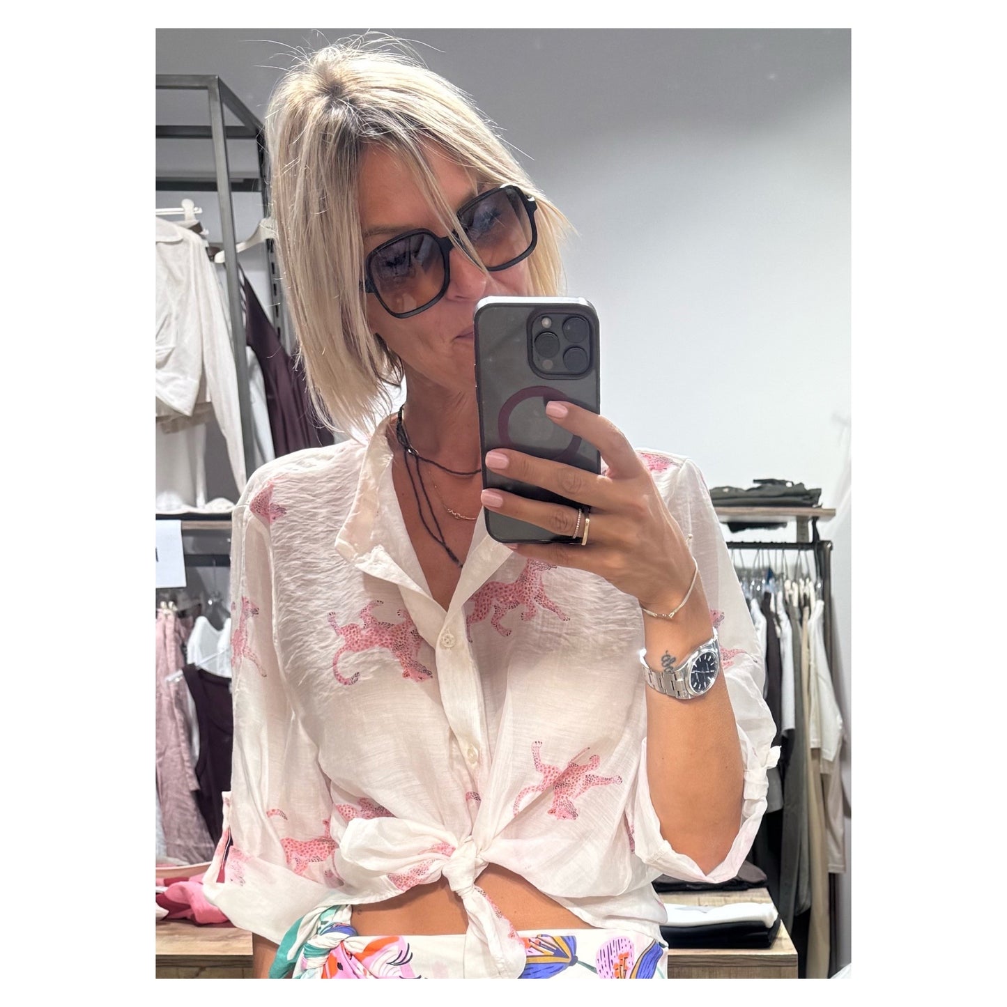 Camicia ghepardo rosa - Haveone