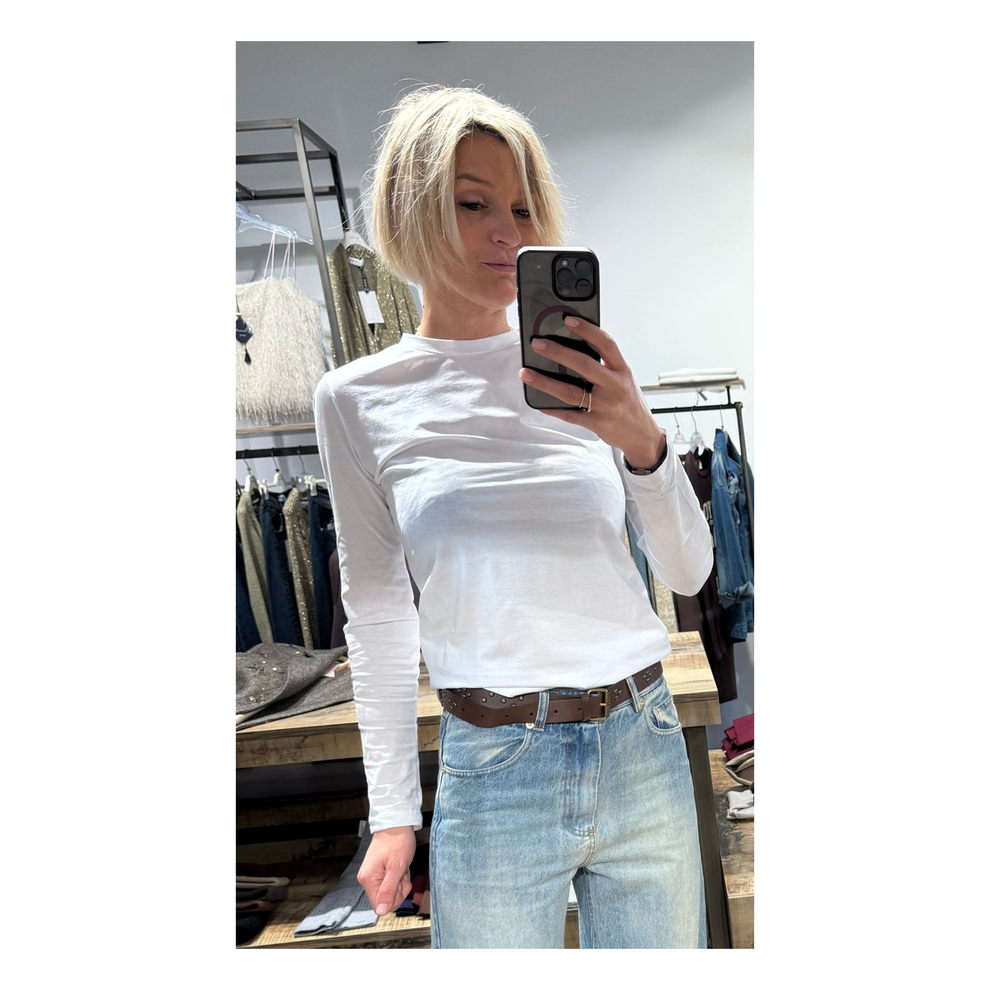 T-shirt slim a manica lunga - Souvenir