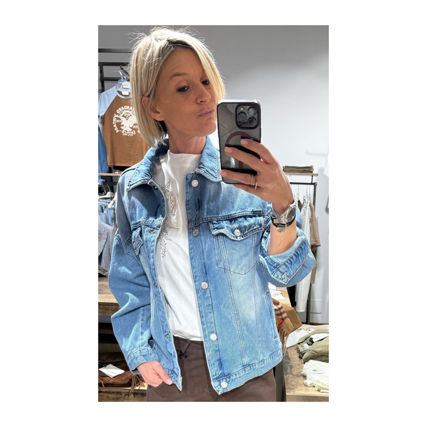 Giubbino Denim morbido- Haveone