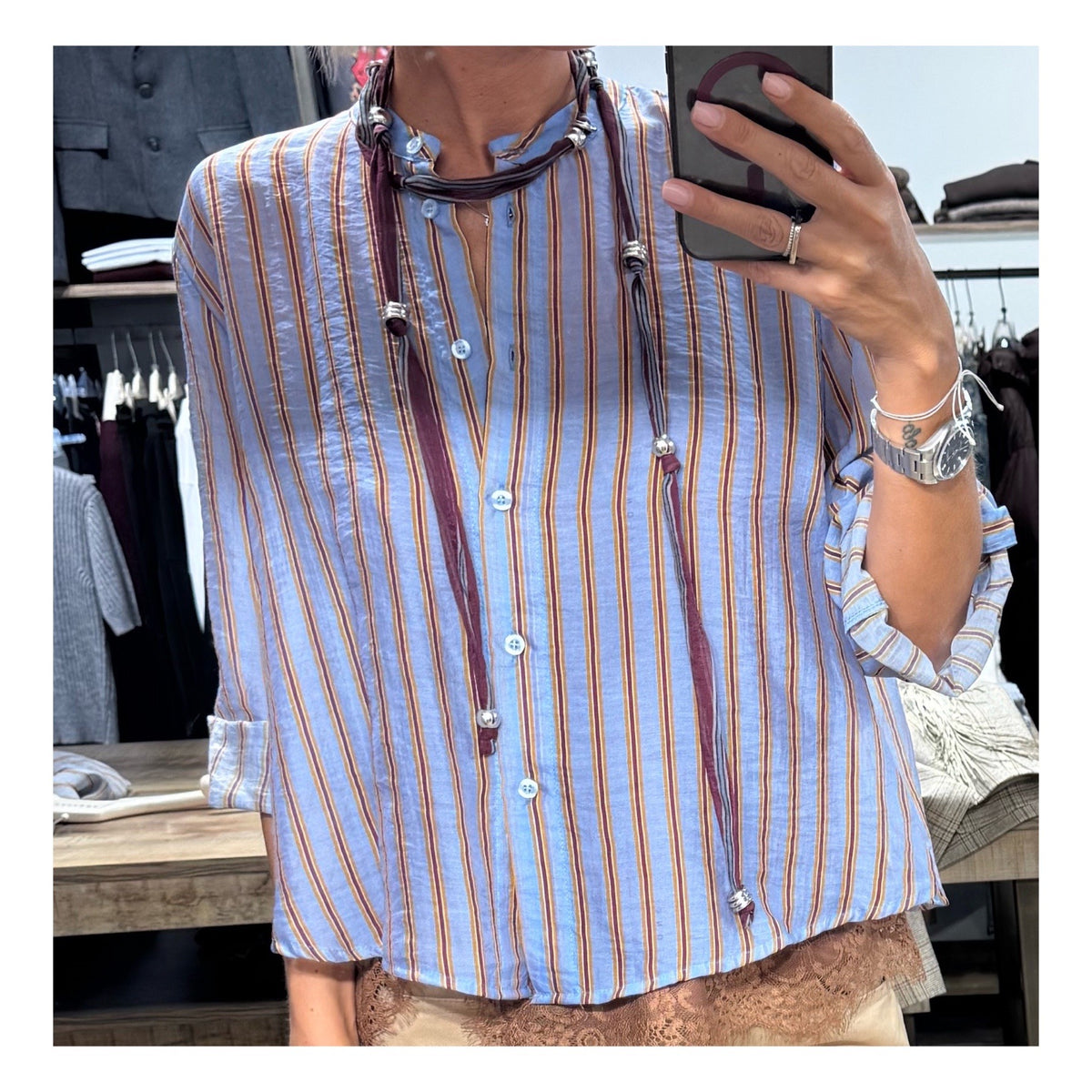 camicia coreana collana - Haveone