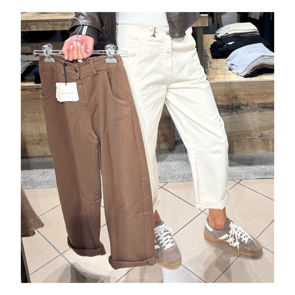 Bull denim ovetto con coulisse - Tensione In