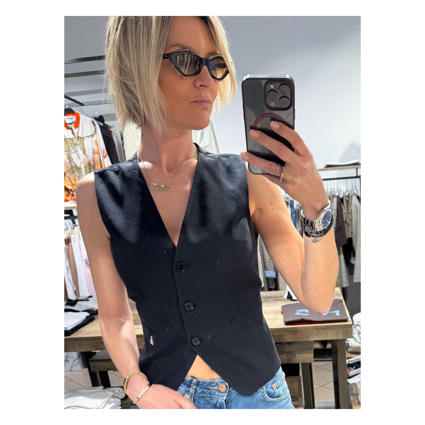 Gilet lino viscosa - Souvenir