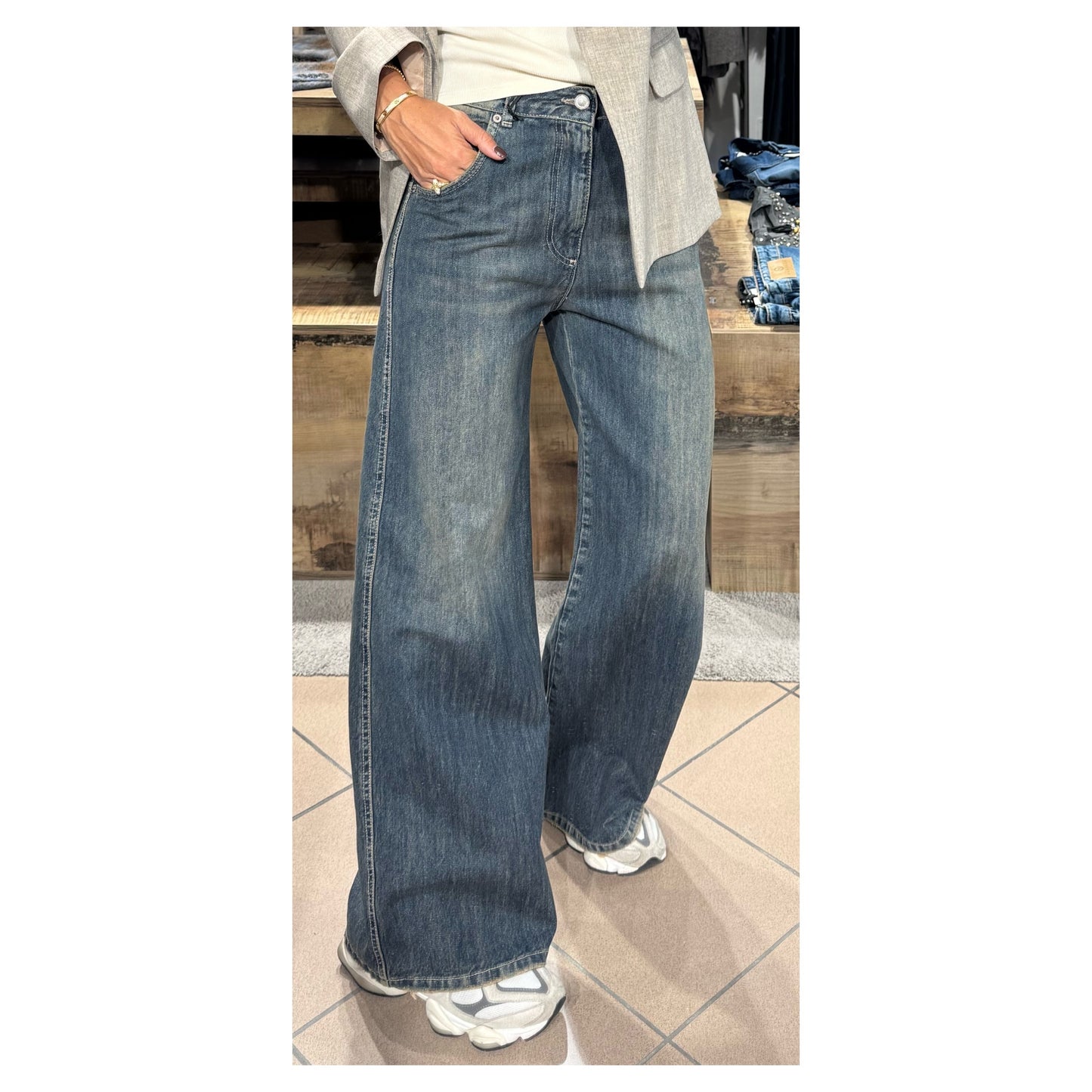 Jeans gamba ampia al tè - Souvenir