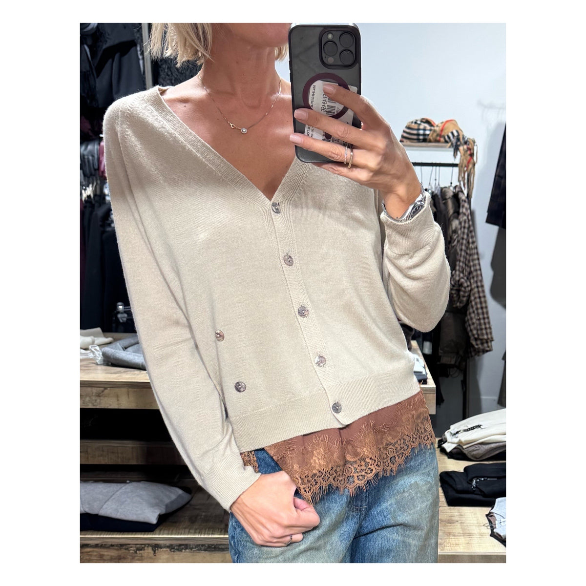Cardigan 100% lana - Tensione In