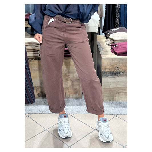 Bull denim ovetto con cintura - Tensione In