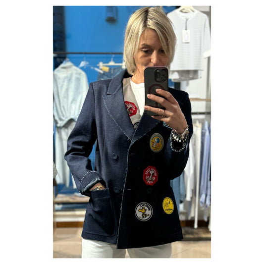 Blazer denim patch - Tensione In