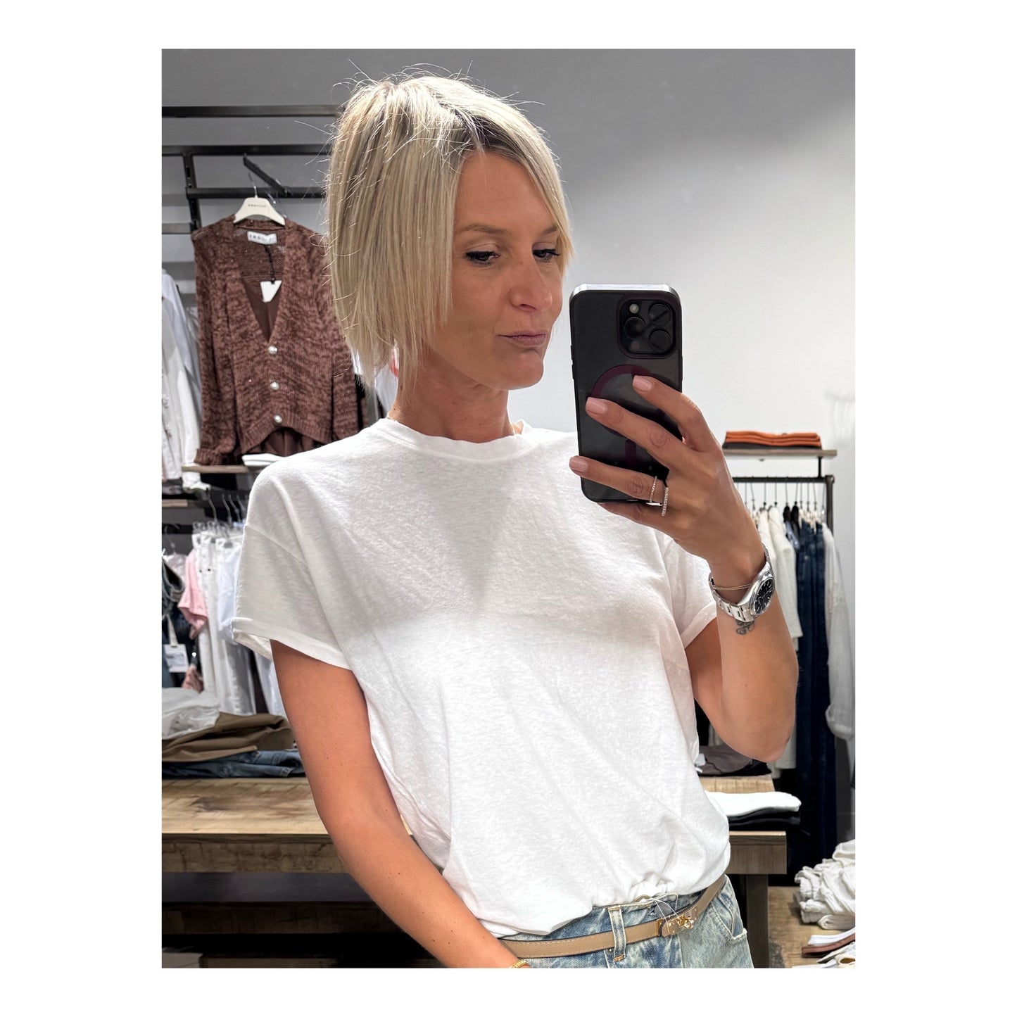 T-shirt lino e cotone - Souvenir