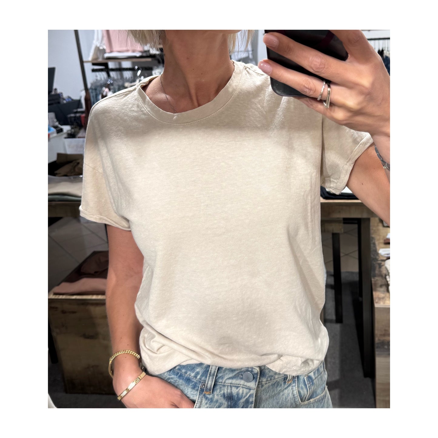 T-shirt lino e cotone - Souvenir
