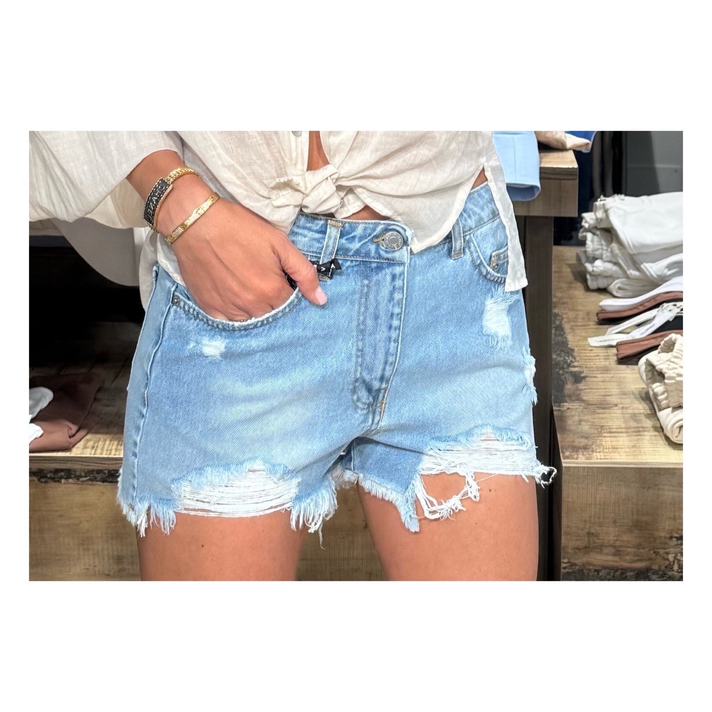 Short jeans rotture - Haveone