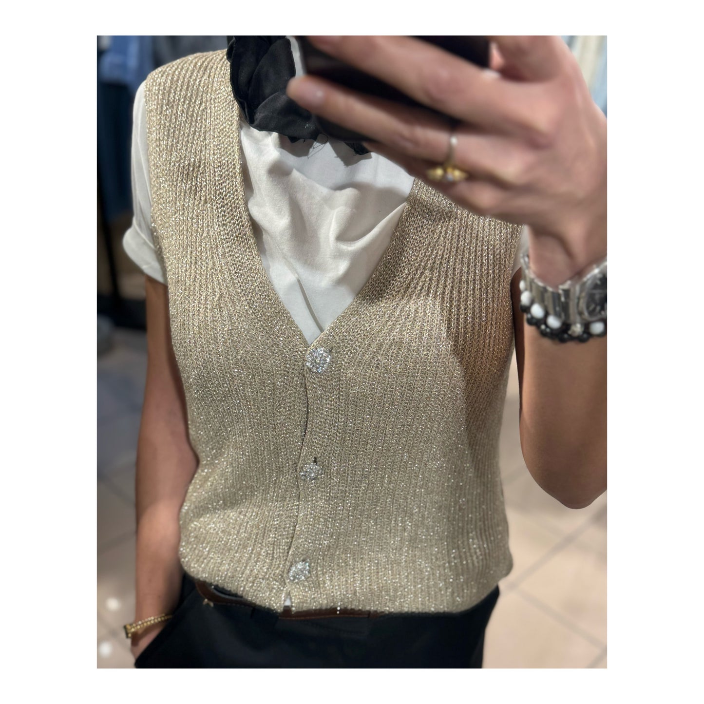 Cardigan bottoni gioiello - Souvenir