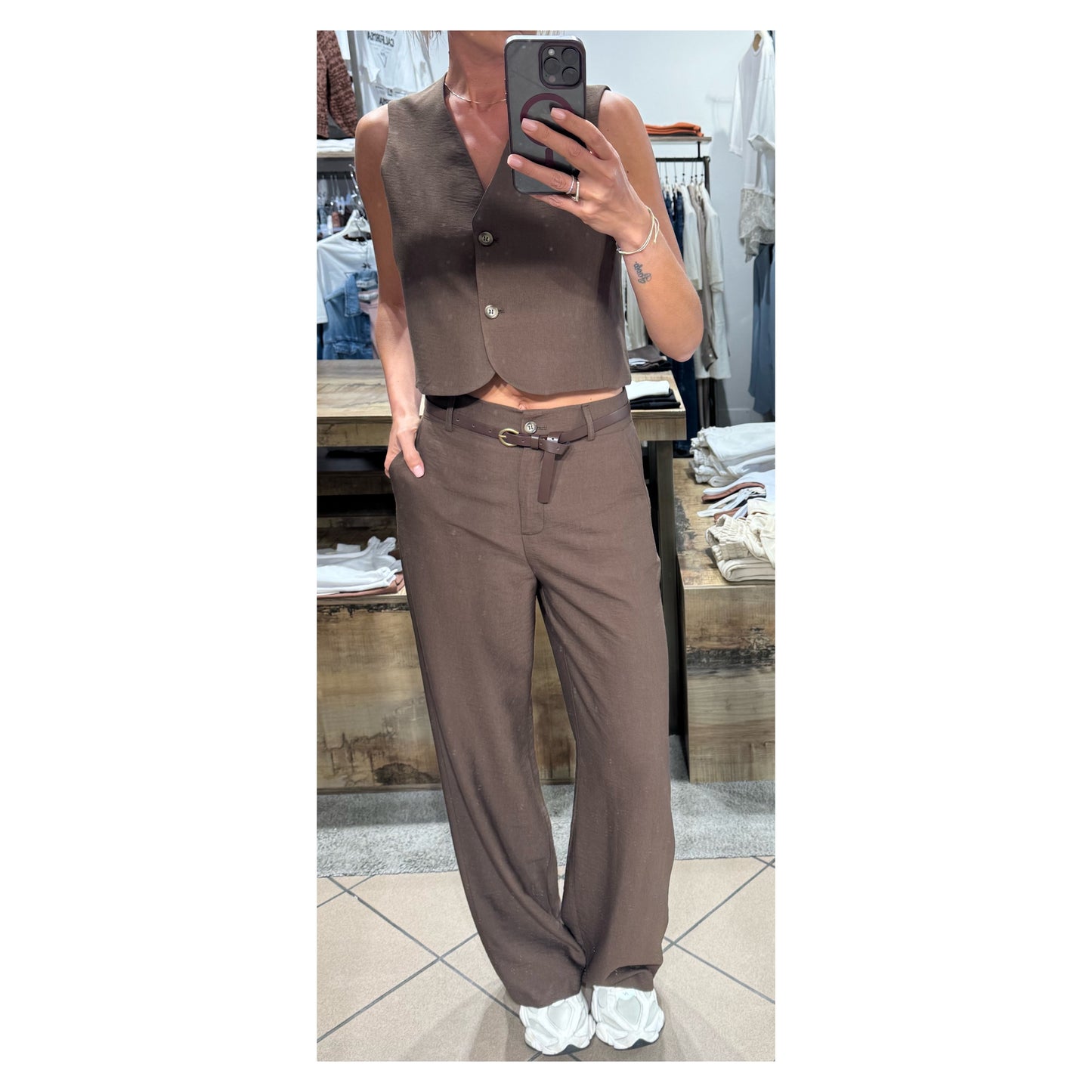 Completo gilet pantalone con coulisse - Haveone