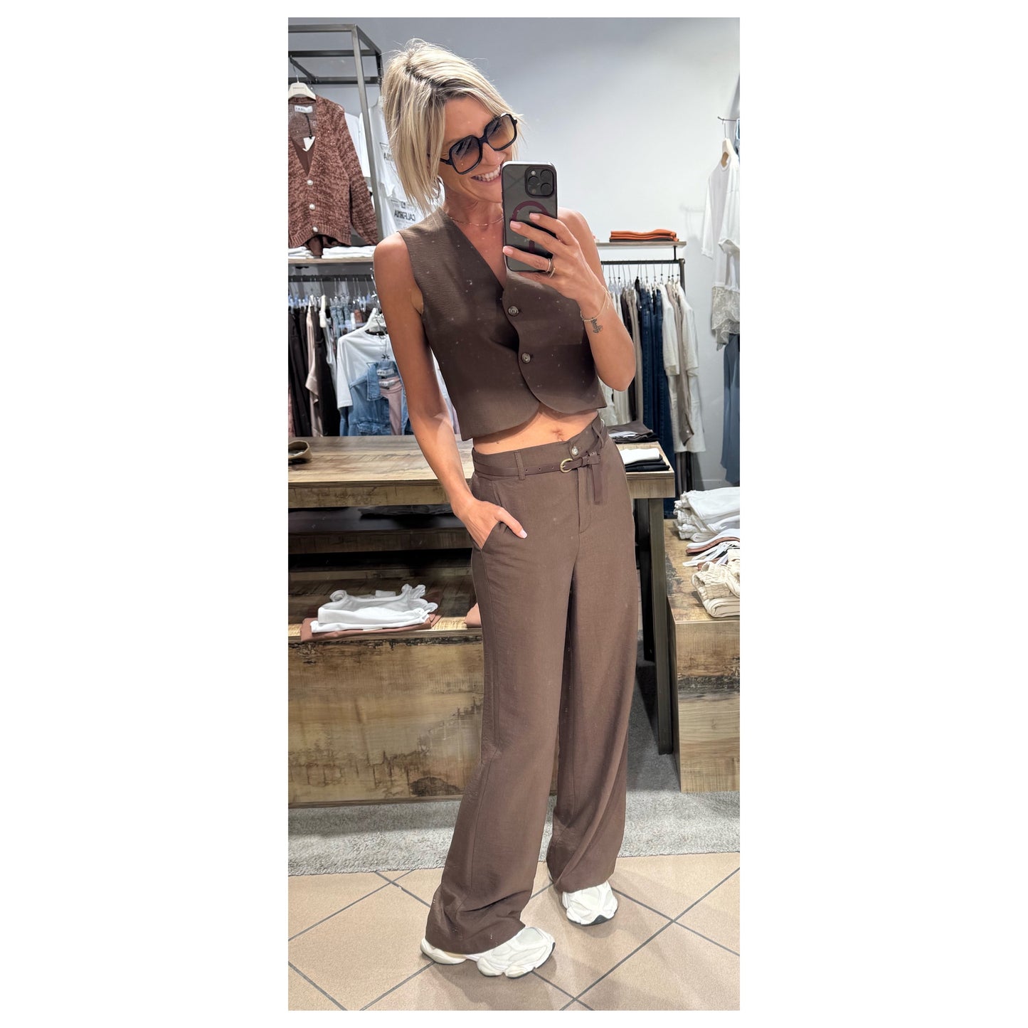 Completo gilet pantalone con coulisse - Haveone