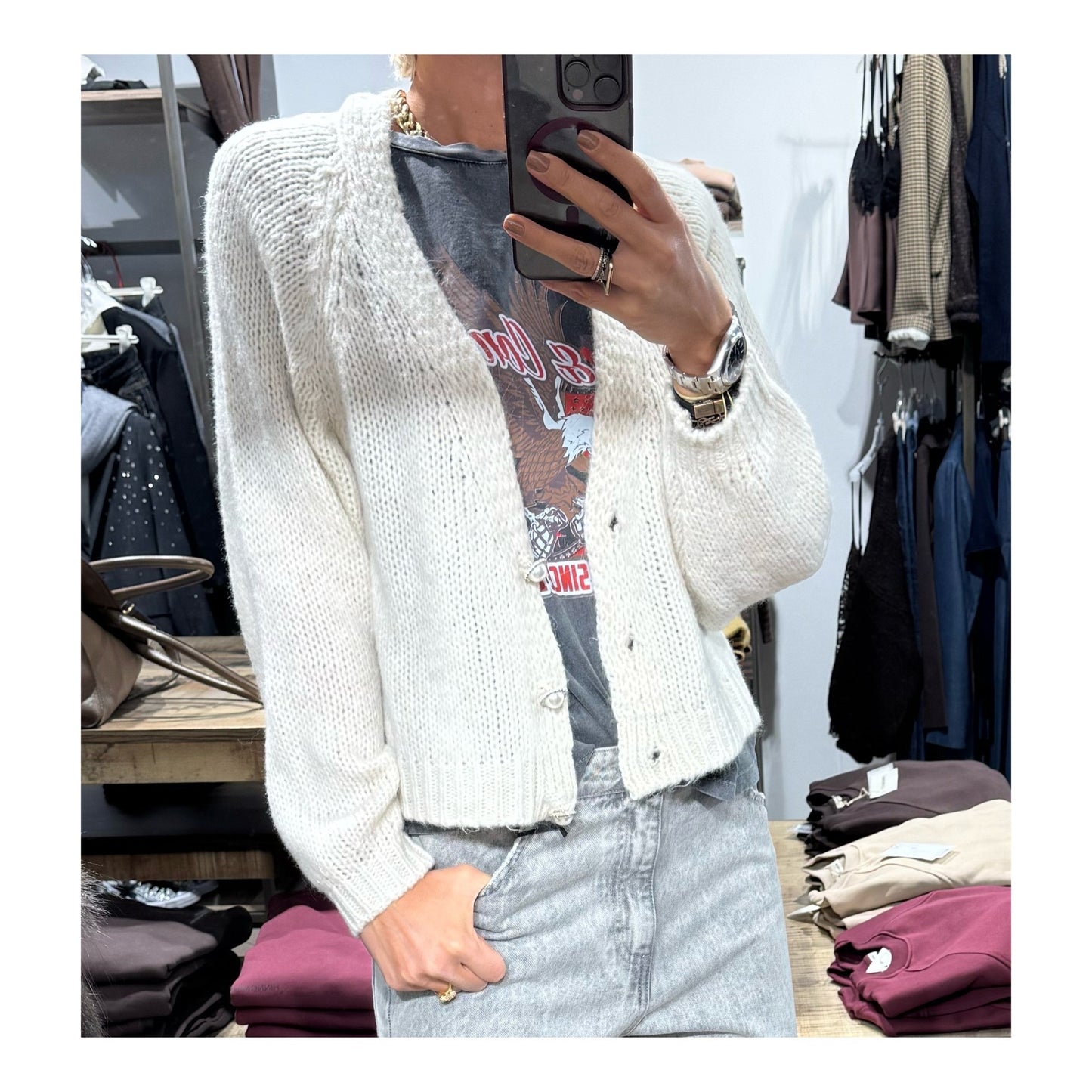 Cardigan bottoni gioiello  - Have One