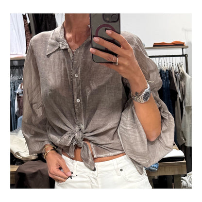 Camicia mussola con elastico manica sul fondo - Have One