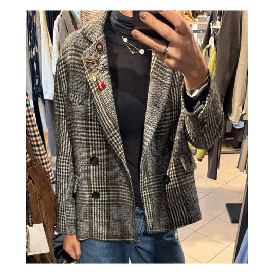 Giacca scatolina check - Tensione In