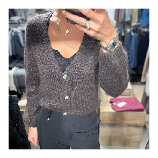 Cardiganino lana mohair lurex - Souvenir