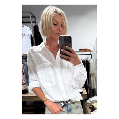 Camicia in lino con laccetto - Souvenir