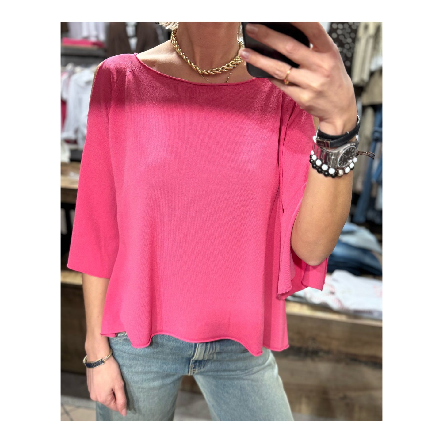 Maglioncino goccia spalla - carta libera