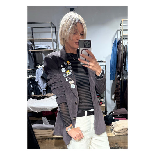 Blazer velluto mille righe  - Tensione In