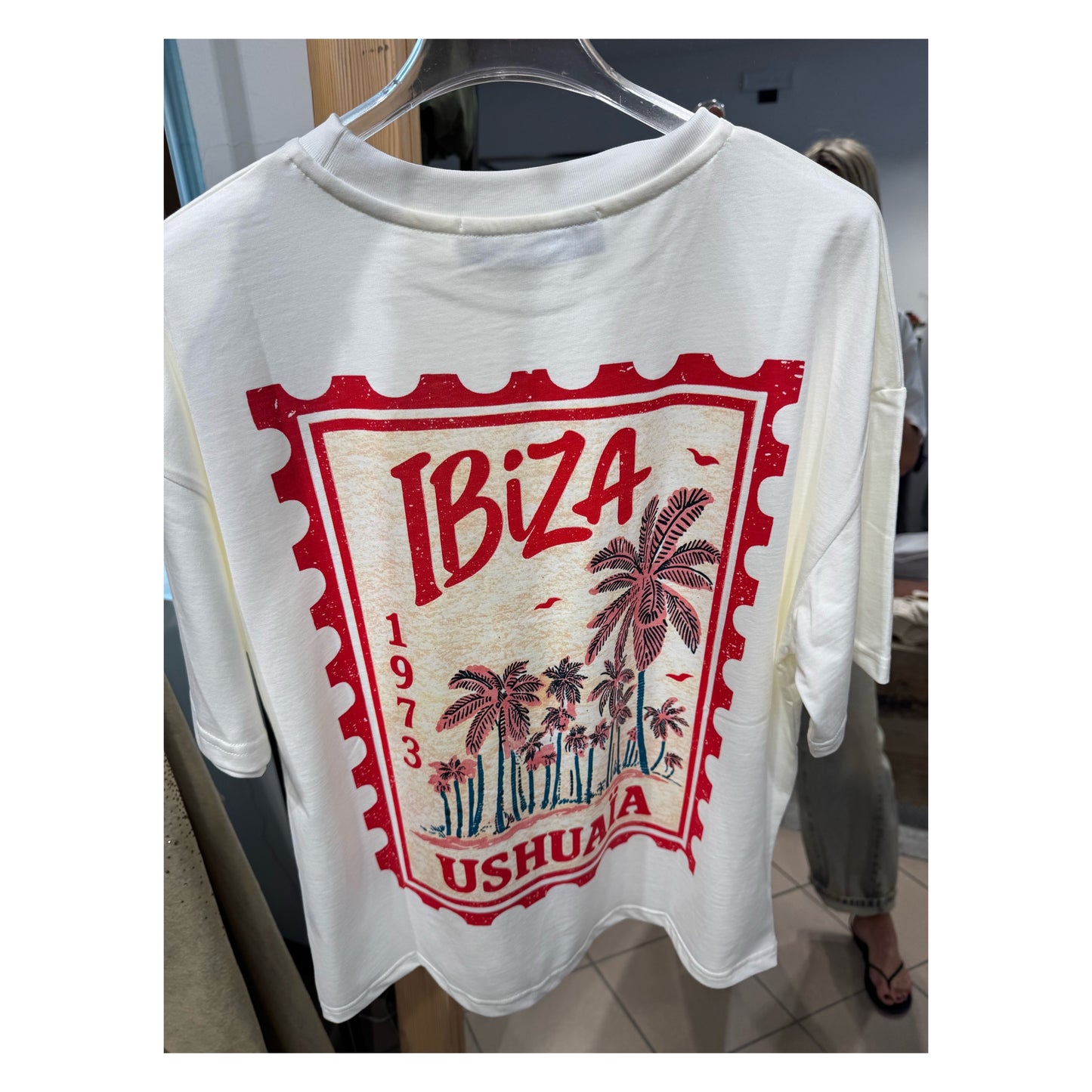 T-shirt girocollo stampa dietro - Haveone
