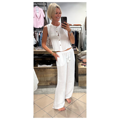 Completo gilet e pantalone coulisse - Tensione in