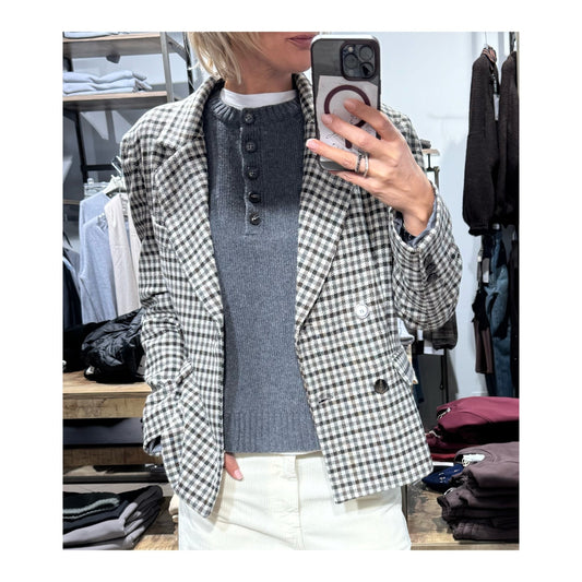 Blazer check dritto - Tensione In