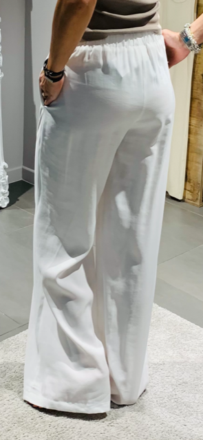 Pantalone bianco palazzo -Merci.