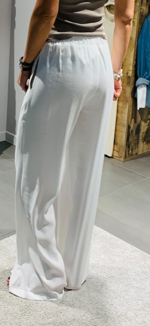 Pantalone bianco palazzo -Merci.