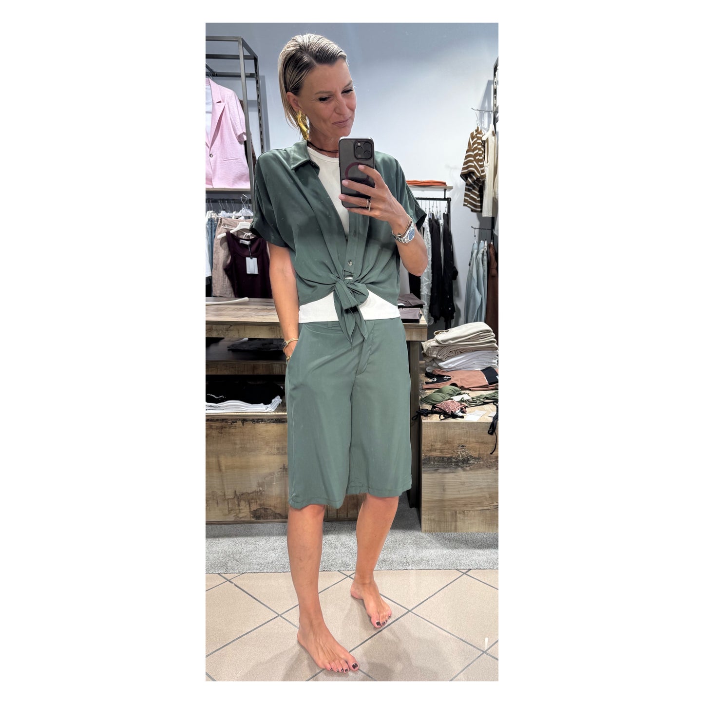 Completo camicia Bermuda coulisse - Haveone