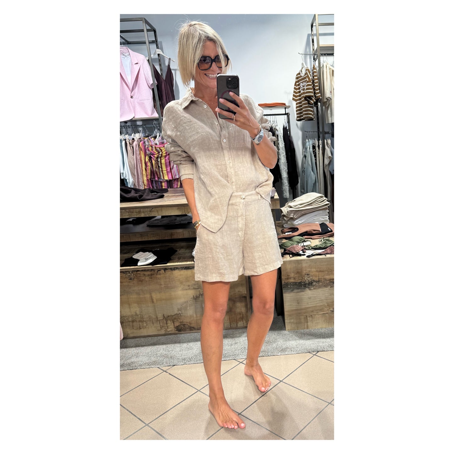 Completo camicia Bermuda coulisse - Haveone
