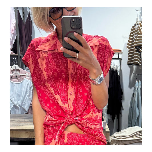 Camicia smanicata bandana  - tensione in