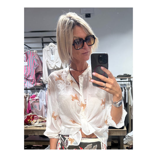Camicia scimmia nocciola -  Haveone
