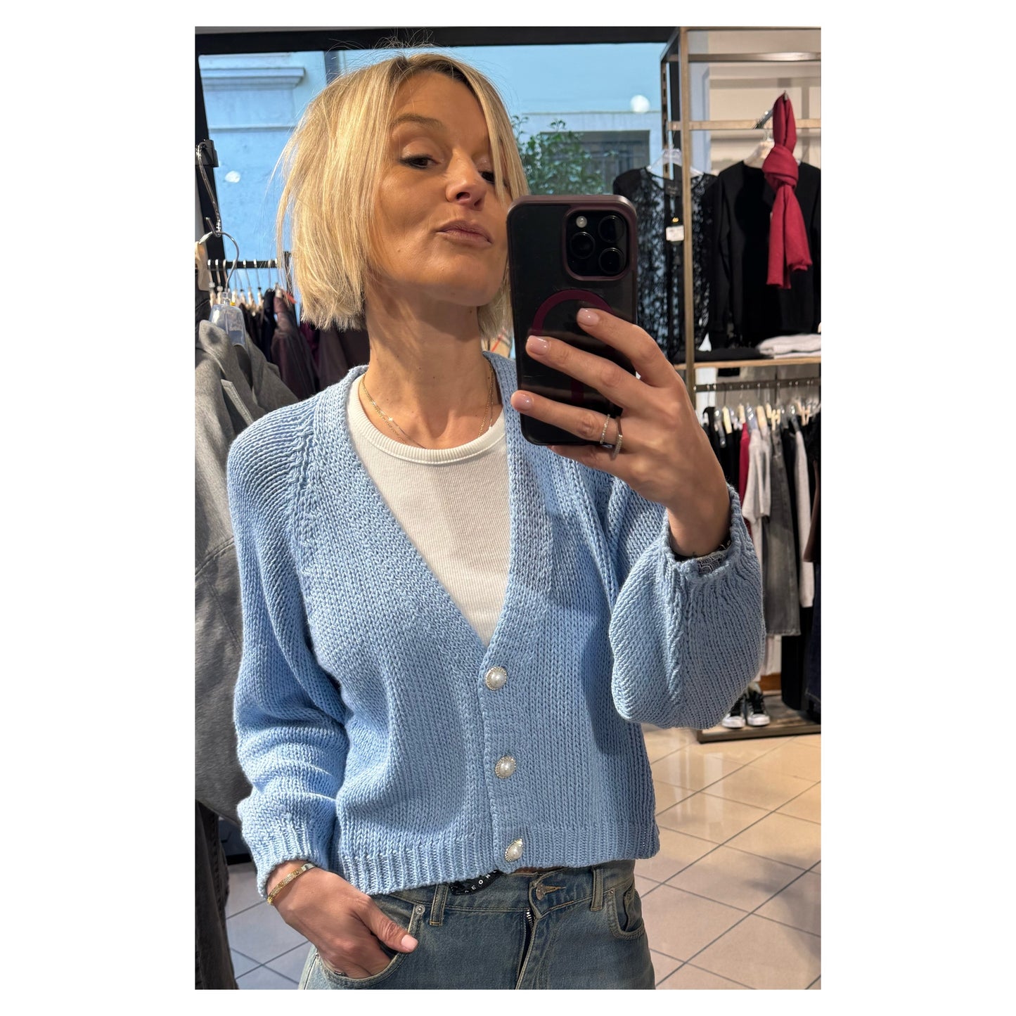 Cardigan bottone perla - Have One
