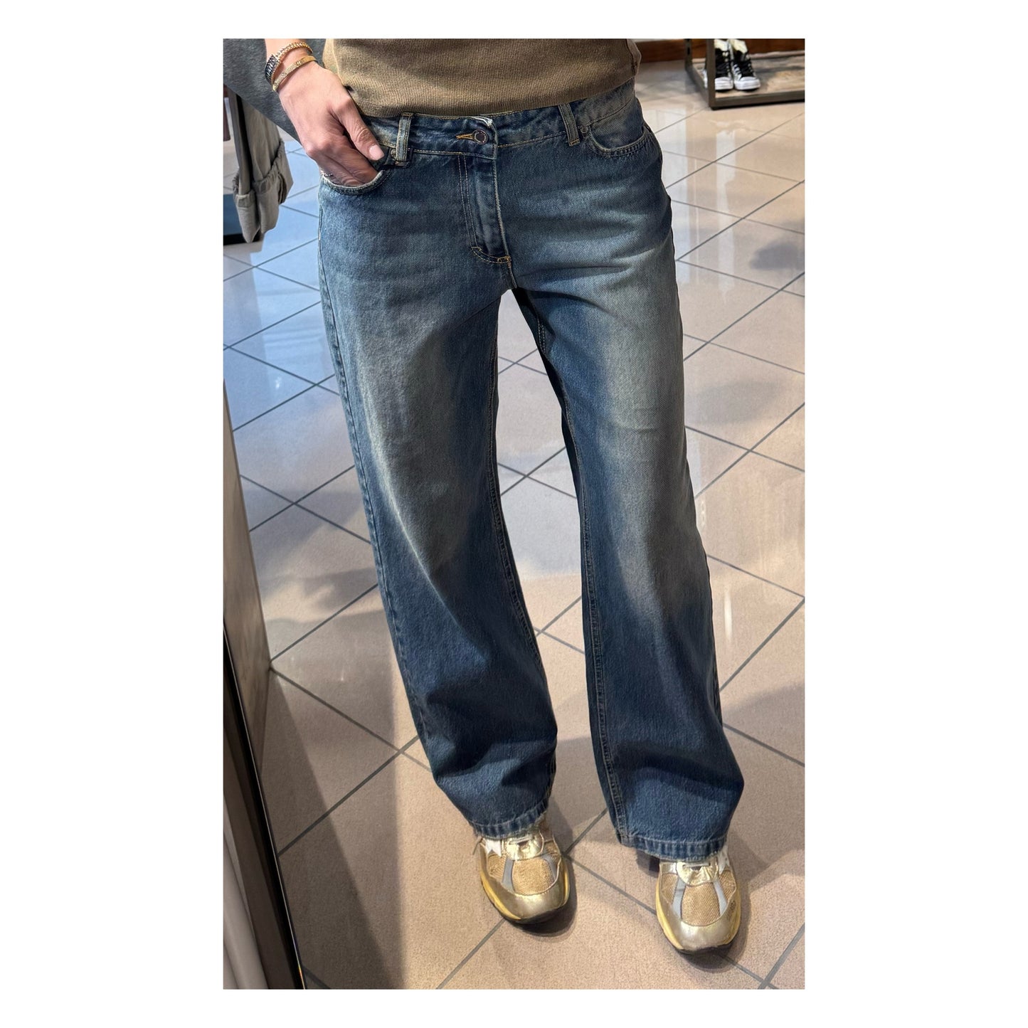Jeans gamba morbida al tè - Souvenir