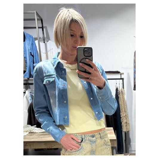 Camicia Denim crop- Haveone