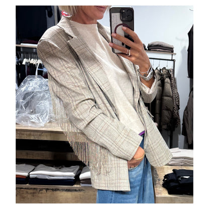Blazer check frange - Tensione In