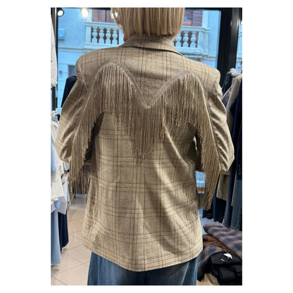 Blazer check frange - Tensione In