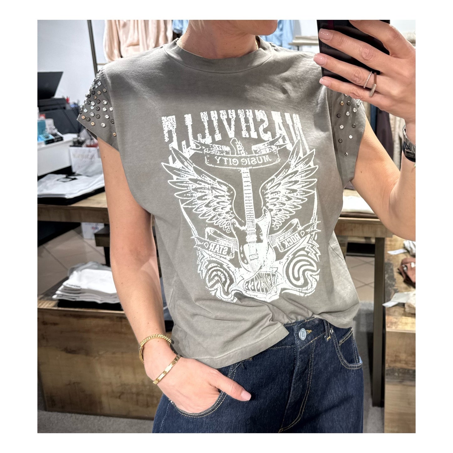T-shirt borchie - Souvenir