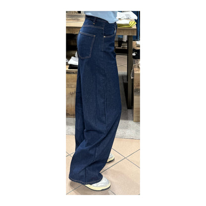 Jeans wide leg blu notte - Tensione In